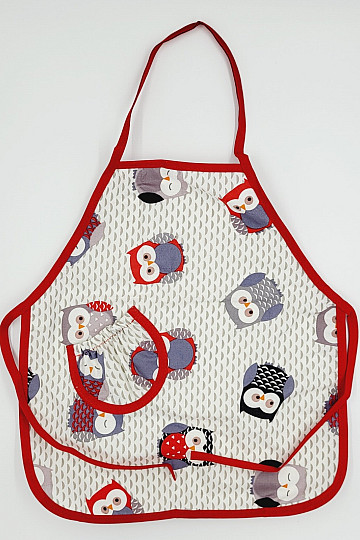 CHILDRENS APRON OWL