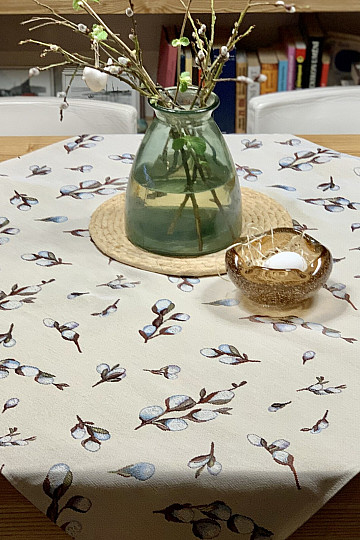 Tapestry tablecloth and scarf CATS JÍVA