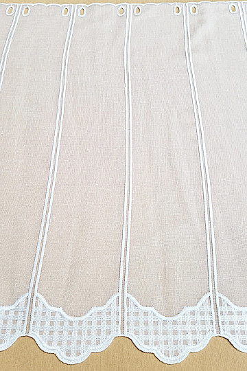 Stained glass curtain KÁRO embroidery