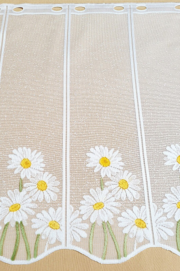 Stained glass curtain DAISIES