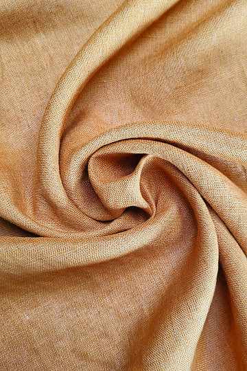 Linen fabric TEINTURE CINNAMON