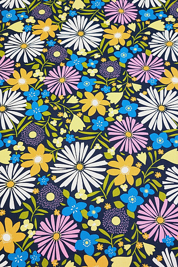 Cotton fabric DAISIES