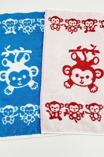 Childrens towel MONKEY - mix of colors