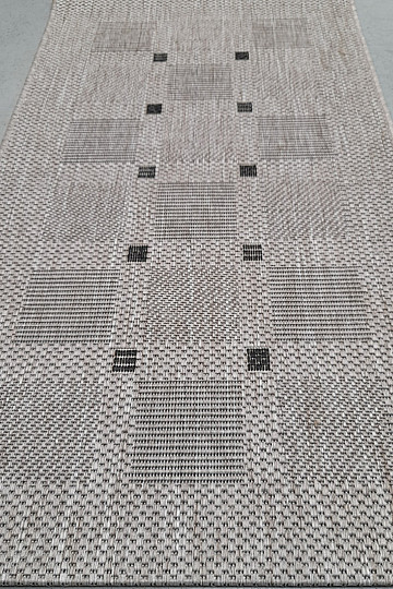 Carpet bouclé FLOORLUX 20079/04 dots silver -black