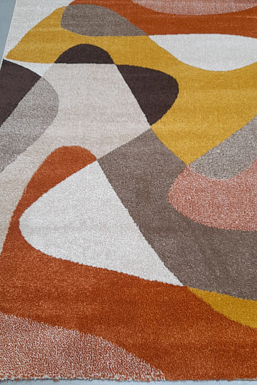 Modern piece carpet Achat 618 rust/cream