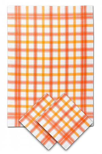 Bamboo Towels MEDIUM CUBE ORANGE