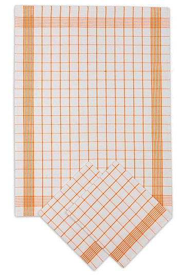 Cotton towels POSITIV ORANGE CHECK