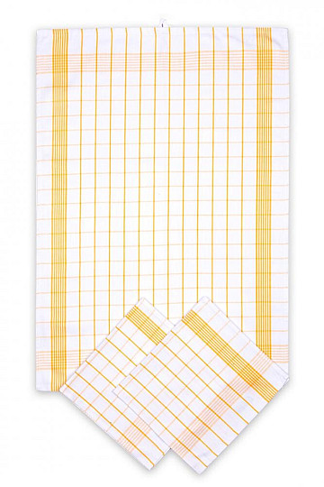 Cotton towels POSITIV YELLOW CHECK