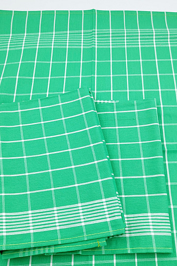 Cotton towels NEGATIVE GREEN CHECK