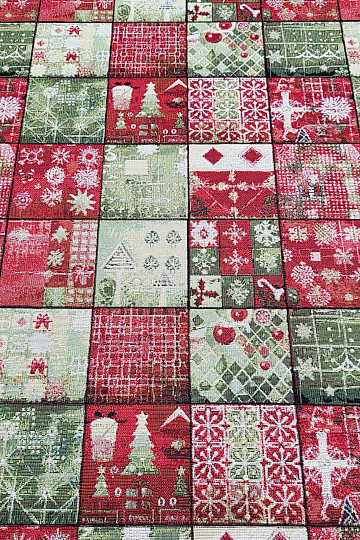 Tapestry fabric CHRISTMAS MOSAIC