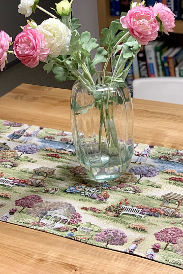 Tapestry tablecloth and scarf GARDEN OF EARTH II