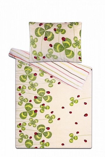 Bedding for the crib - Ladybird microflannel