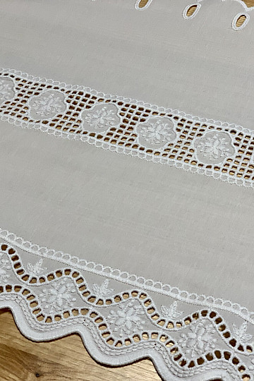 Stained glass curtain V 291 white
