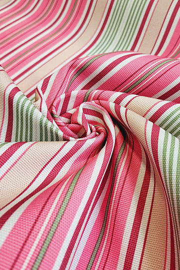 Decorative fabric PUBLIO - pink stripes