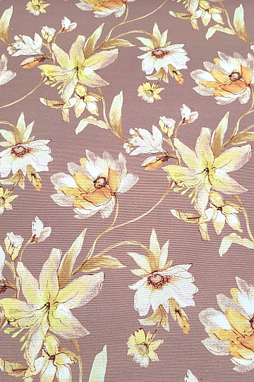 Decorative fabric HIBISCUS gold