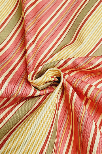 PUBLIO decorative fabric - orange stripes