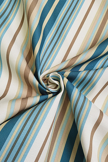 Decorative fabric NEBRASKA - blue stripes