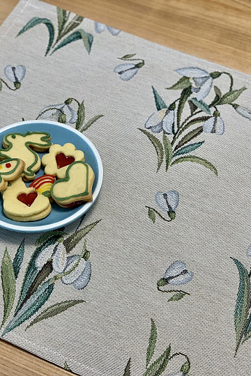 Tapestry placemat SNOWDROPS