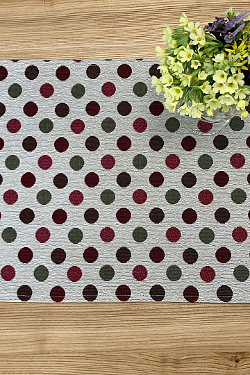 Tapestry placemat POLKA DOT