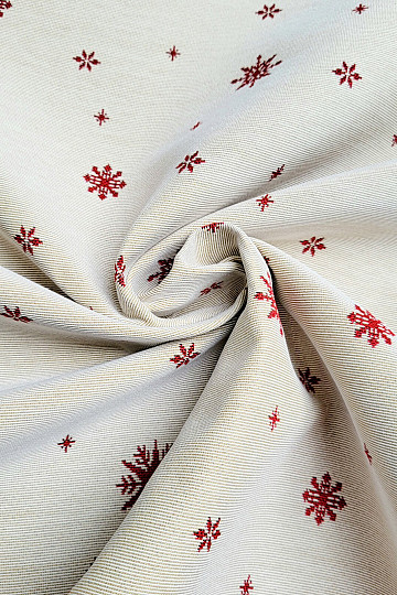 Tapestry fabric SOFT FLAKE RED