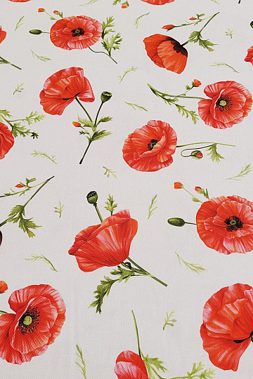 Decorative fabric POPPIES