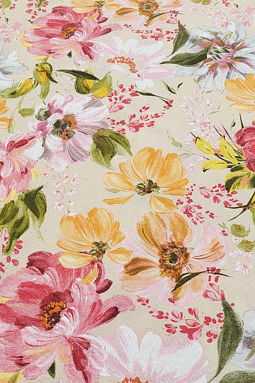 Decorative fabric FLOWERS ROSAURA