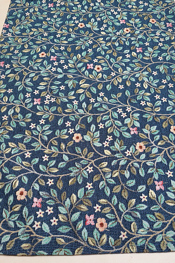 Tapestry tablecloth and scarf TREE OF HAPPINESS all-over BLUE