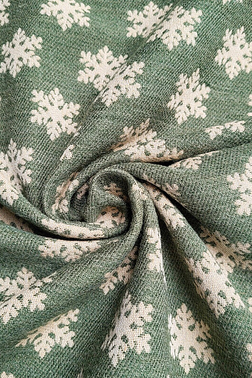 Luxurious decorative fabric FLAKES GREEN