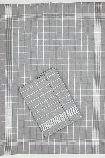 Cotton towels LIGHT GREY CHECK