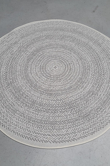 Outdoor rug STAR rosette gray