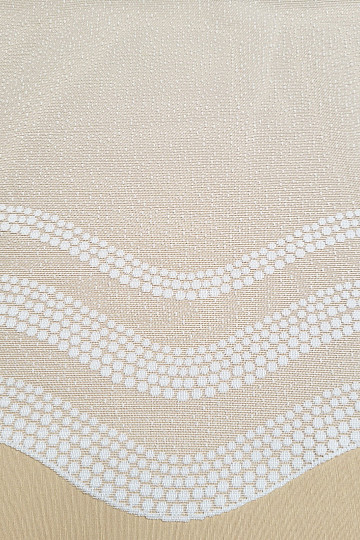 Jacquard curtain DOTS white