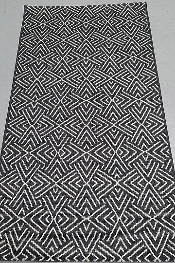 Outdoor rug Essenza in-out black and white