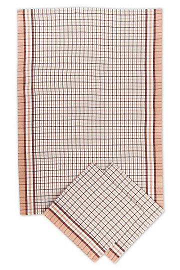 Bamboo towels - Small cube brown 3pcs