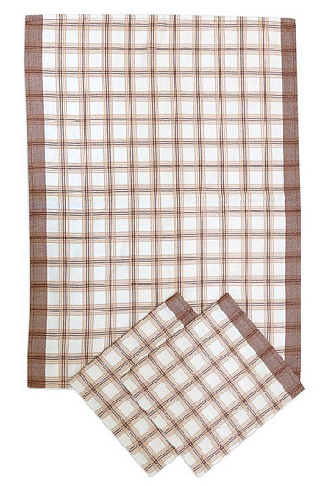Bamboo towels - Large cube brown 3pcs
