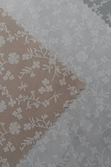 Cotton decorative fabric MARGELIE flower BEIGE