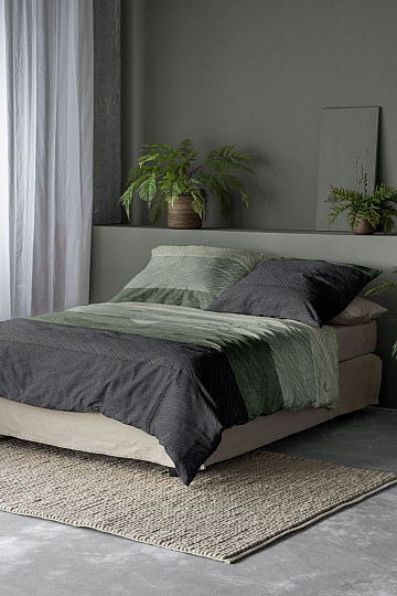Luxury flannel bedding IRISETTE KOALA 8430-30 GREEN