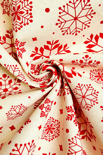Decorative fabric RED FLAKES