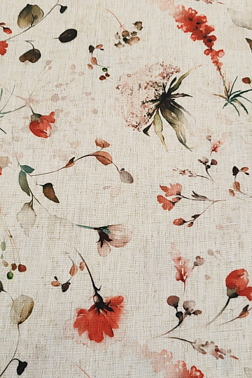 Decorative fabric LATE FLOWERS