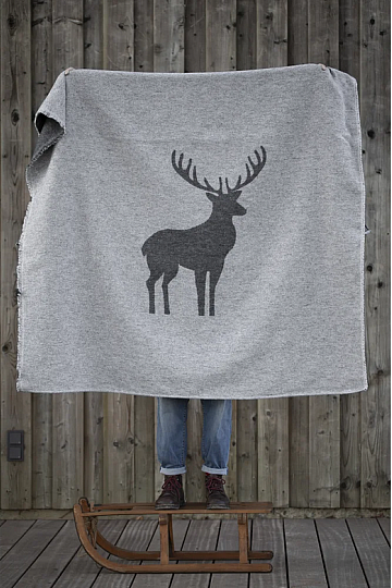 Blanket DF LUCA DEER GREY