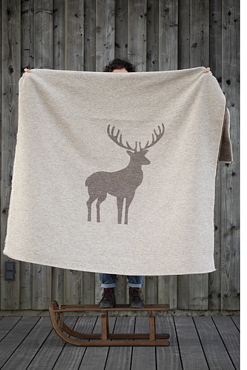 Blanket DF LUCA DEER BEIGE