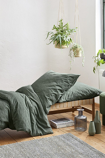 Luxury flannel bedding IRISETTE KOALA 8544-30 green