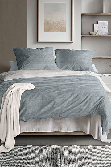 IRISETTE luxury cotton satin WAVE 8557-20 BLUE