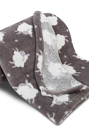 Baby blanket SHEEP dark gray