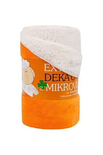 Microfiber blanket SOFT SHEEP orange