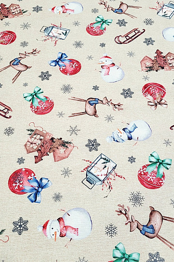 Decorative fabric CHRISTMAS PANINA