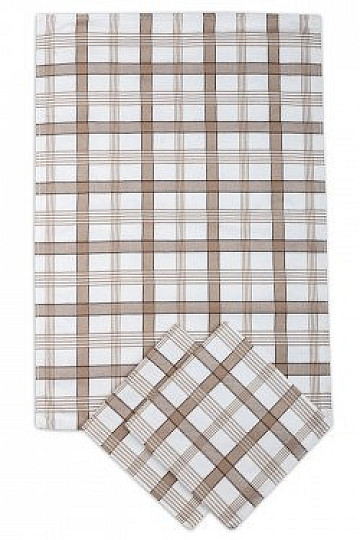 Towels MODERN CHECK BEIGE 3pcs