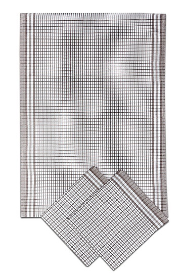 Bamboo tea towels - small cube gray 3 pcs