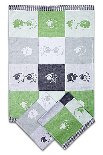 Towels SHEEP DIAMETER GREEN 3pcs