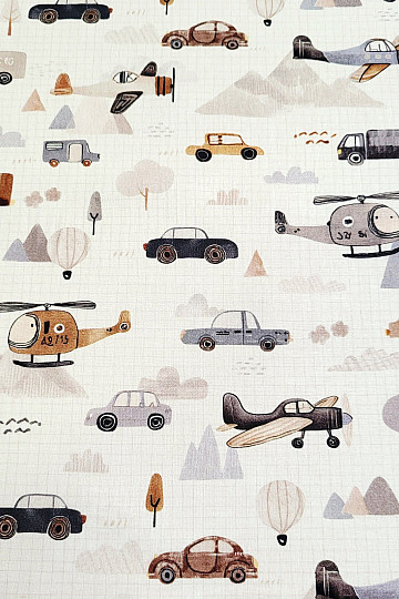 Cotton fabric ROAD TRIP