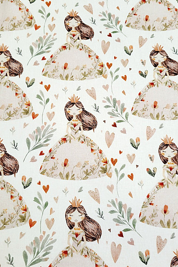 Cotton fabric DREAMY PRINCESS